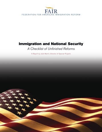 Immigration and National Security - Federation for American ...