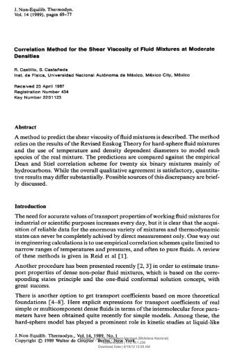 A method to predict the shear viscosity of fluid mixtures is described ...