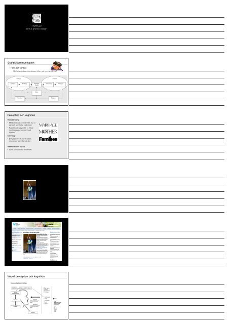 TNMK30 Bild & grafisk design Grafisk kommunikation Visuell ...