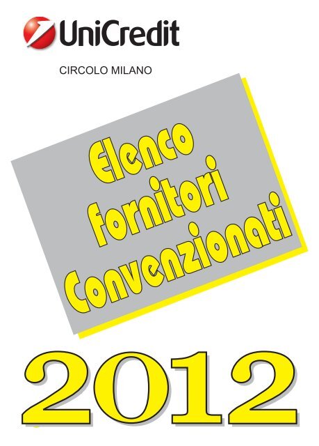 Elenco dei Fornitori convenzionati 2012 - Unipens