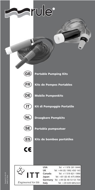 LVM pump kits datasheet - Xylem Flow Control