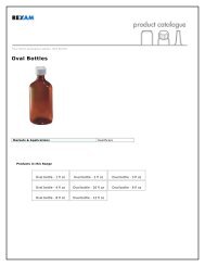 Oval Bottles - Rexam Catalogue