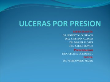 Úlceras por presión.