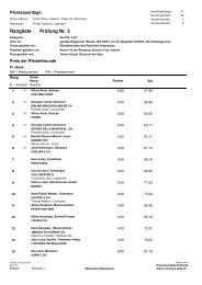 PrÃ¼fung Nr. 3 Rangliste - Reitverein Wasseramt (Subingen)