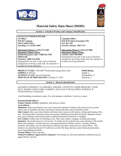 Garage Door Lube Wd 40 Company
