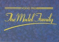 Volvo 1983 Range Brochure