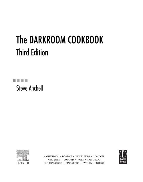 The DARKROOM COOKBOOK, Third Edition