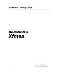 Xfmea 3 Training Guide 7th Printing - ReliaSoft