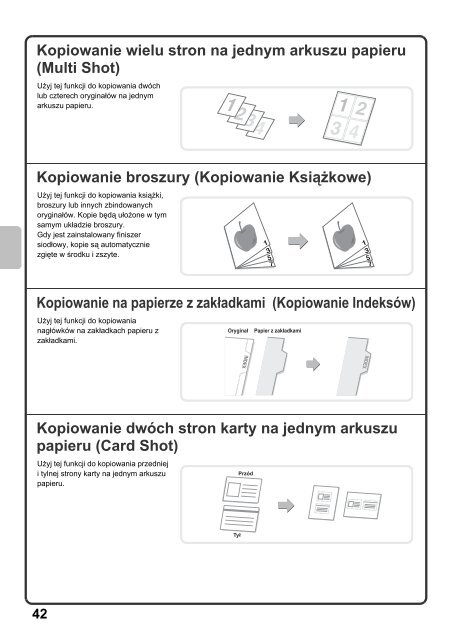 MX-2600N/3100N Operation-Manual Quick-Start-Guide PL - Sharp