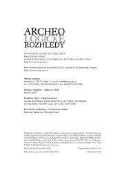 LXII–2010–3 393–584 - Archeologický ústav AV ČR