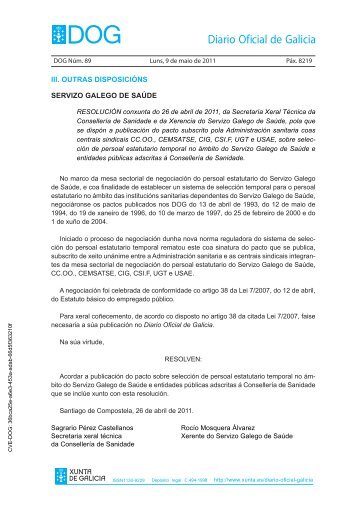 Novo Pacto - Colegio Oficial de Enfermeria de Lugo