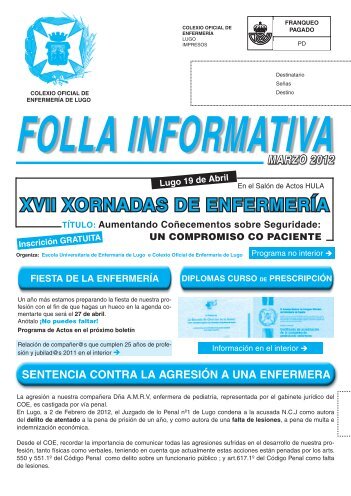 BoletÃ­n Abril 2012 - Colegio Oficial de Enfermeria de Lugo