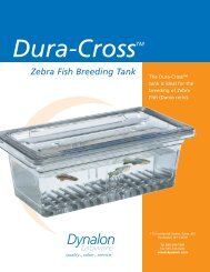 Zebra Fish Breeding Tank - Dynalab Corp.