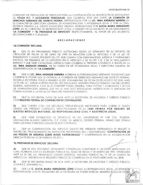 contrato de prestación de servicios para la contratación de seguros ...