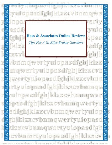 Hass & Associates Online Reviews: Tips For A Gi Eller Bruker Gavekort