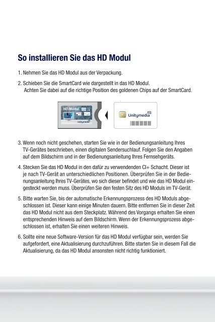 Bedienungsanleitung HD Modul (CI+) (PDF) - Unitymedia