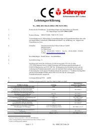 Leistungserklärung - Schornsteinwerk Schreyer GmbH