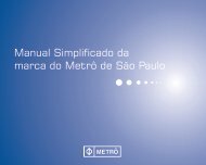 Manual simplificado da marca do MetrÃ´ de SÃ£o Paulo - PDF