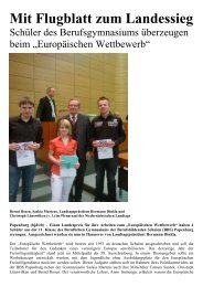 EL-Kurier am Mittwoch, 11. Mai 2011 - Berufsbildende Schulen ...