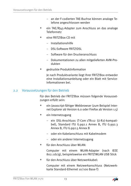 Handbuch FRITZ!Box Fon WLAN 7170 - Unitymedia