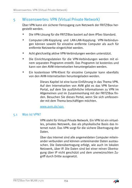 Handbuch FRITZ!Box Fon WLAN 7170 - Unitymedia