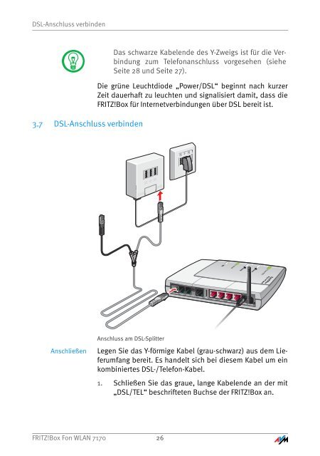 Handbuch FRITZ!Box Fon WLAN 7170 - Unitymedia