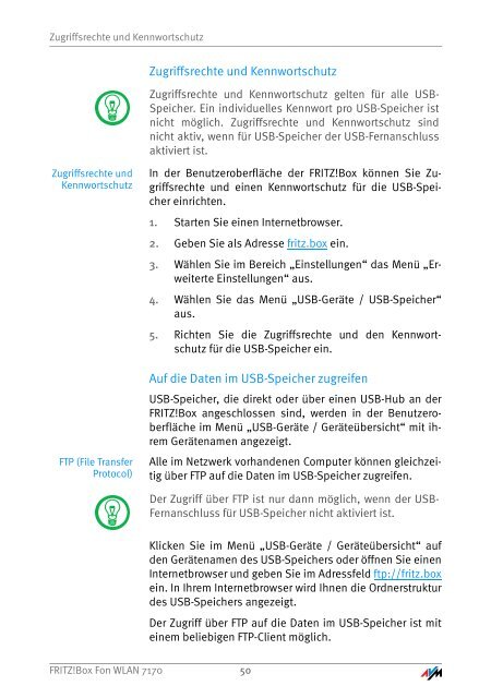 Handbuch FRITZ!Box Fon WLAN 7170 - Unitymedia