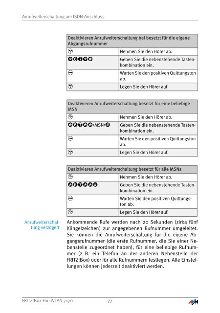 Handbuch FRITZ!Box Fon WLAN 7170 - Unitymedia