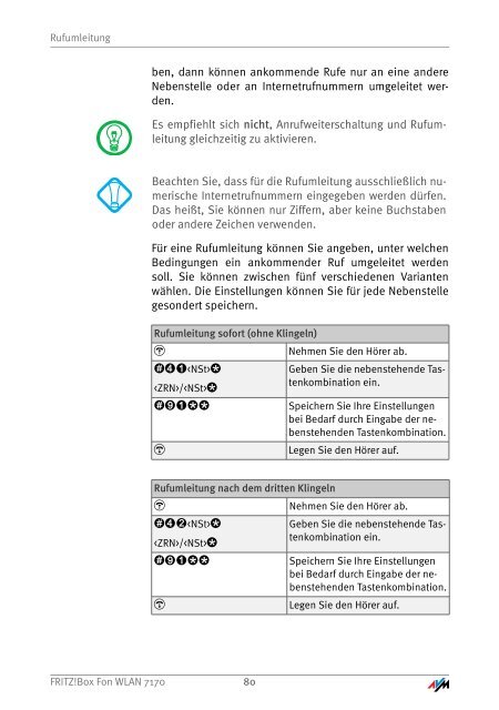 Handbuch FRITZ!Box Fon WLAN 7170 - Unitymedia