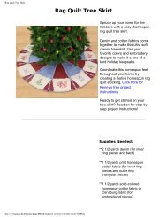 Rag Quilt Tree Skirt - Embroidery Library