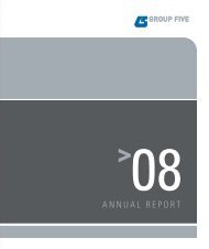 Download Annual Report 2008 - Group Five