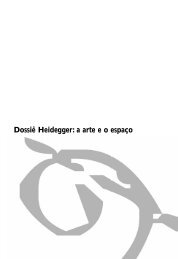 DossiÃª Heidegger: a arte e o espaÃ§o - revista artefilosofia