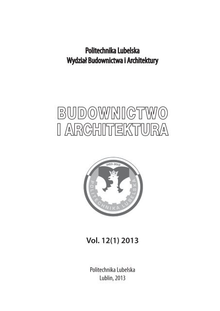 001-006 poczatek.pdf - WydziaÅ Budownictwa i Architektury ...