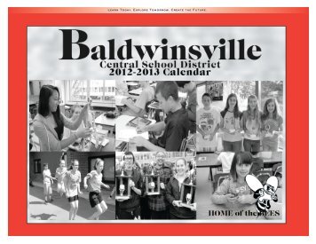 2012-2013 Calendar - Baldwinsville Central School District