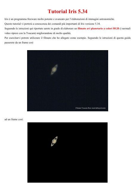 Iris Tutorial.pdf - Astrofoto by Alessandro Preti