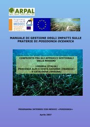 MANUALE DI GESTIONE DEGLI IMPATTI SULLE ... - ARPAL