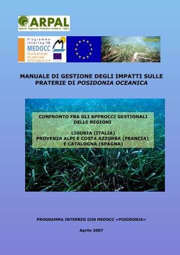 MANUALE DI GESTIONE DEGLI IMPATTI SULLE ... - ARPAL