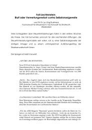 Fall Liechtenstein - Kanzlei Dr. jur. JÃ¶rg Burkhard, Wiesbaden