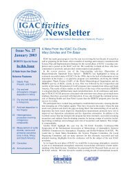 Issue 27 Jan 2003 - IGAC Project