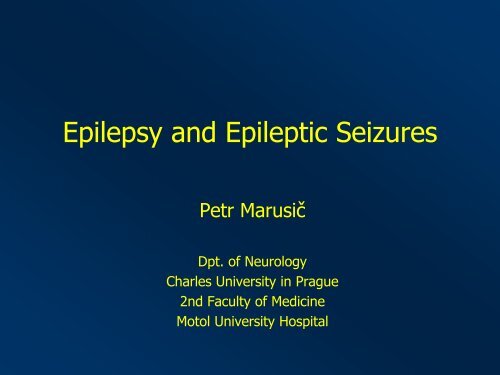 Epilepsy and Epileptic Seizures