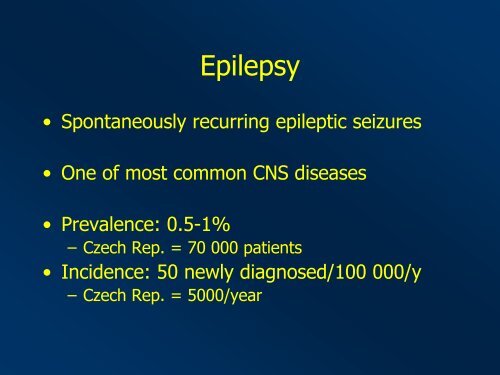 Epilepsy and Epileptic Seizures