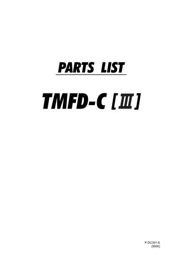 Parts book for Tajima TMED-C III