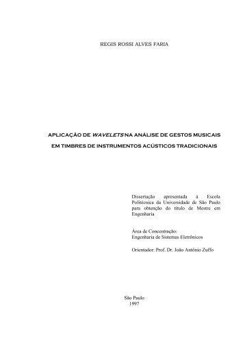 REGIS ROSSI ALVES FARIA APLICAÇÃO DE ... - ResearchGate