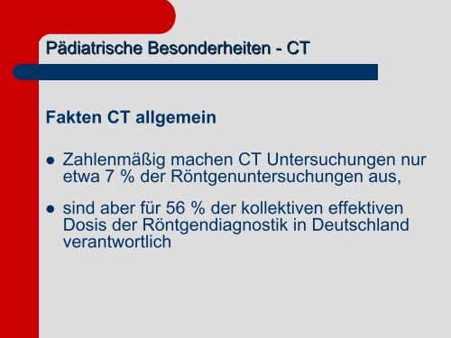 PÃ¤diatrische Besonderheiten der Aufnahmetechnik