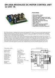 em-106a brushless dc-motor control unit 12-24v 7a - Electromen
