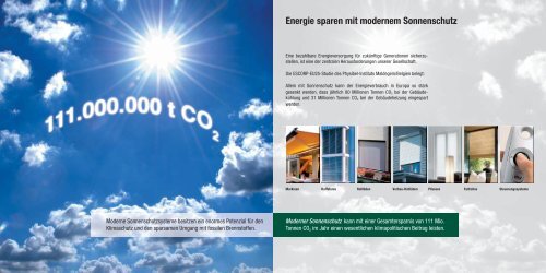 Energie sparen mit Sonnenschutz Ã¢Â€Â“ die Natur zeigt uns den Weg.