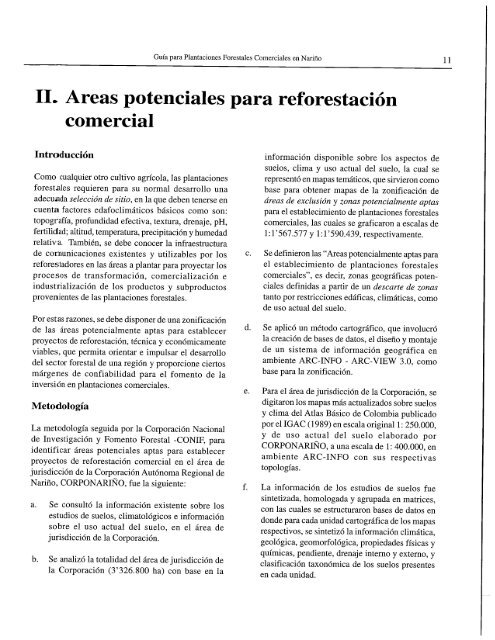 Guia para Plantaciones Forestales Comerciales: NariÃ±o - ITTO