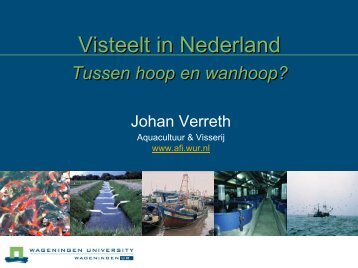 Aquacultuur in Nederland Een analyse van hoop en wanhoop