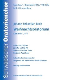 Programmheft (PDF, 469 KB) - SchwÃ¤bischer Oratorienchor