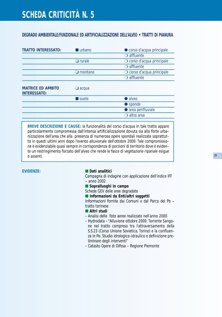 ASSOT. Bacino del Sangone. Un progetto integrato per la tutela e la ...